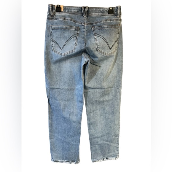 #12 ✔️ Democracy High Rise Slim Straight Embroidered pockets Jeans - Picture 4 of 10